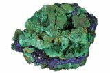 Sparkling Azurite Crystals With Malachite - Laos #142617-2